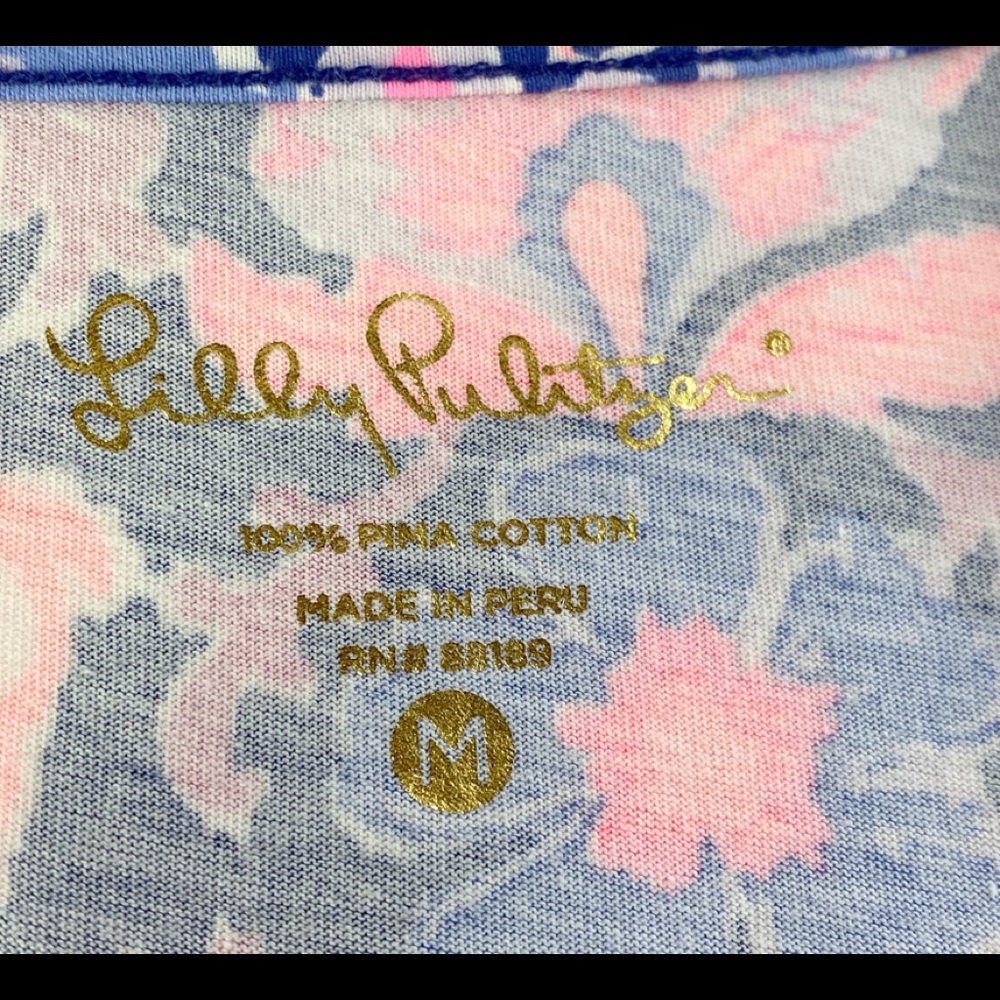 LILLY PULITZER unique blue “Werk it” dress, blue/pink/white size M, EUC - Picture 5 of 10